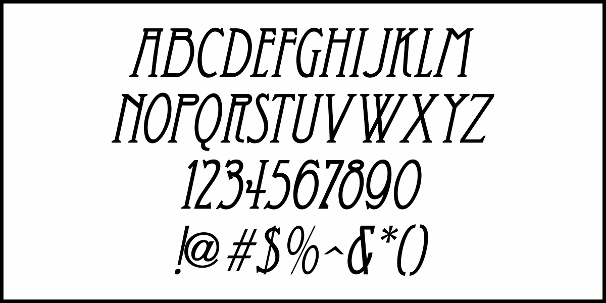 Oddly Nouveau JNL, a Font by Jeff Levine Fonts (Photo 5 of 5)