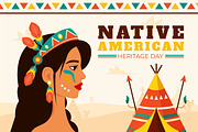 11 Native American Heritage Day, a Seasonal Illustration by denayunebgt (Thumbnail 5 of 5)