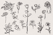 Flowers Vector Bundle, a Decorative Illustration by Little Gremlin (Thumbnail 3 of 9)