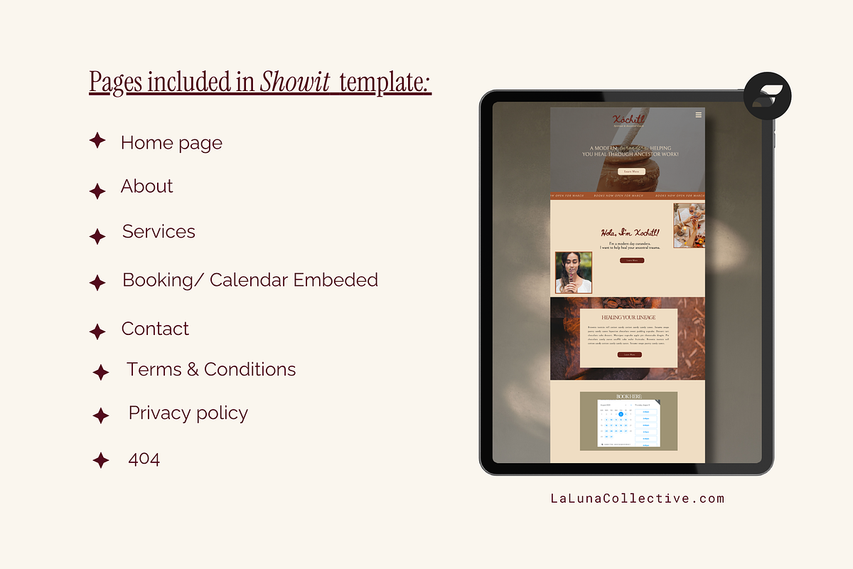 Wellness Coach Showit Template, a Templates & Theme by La Luna Collective Design (Photo 3 of 4)