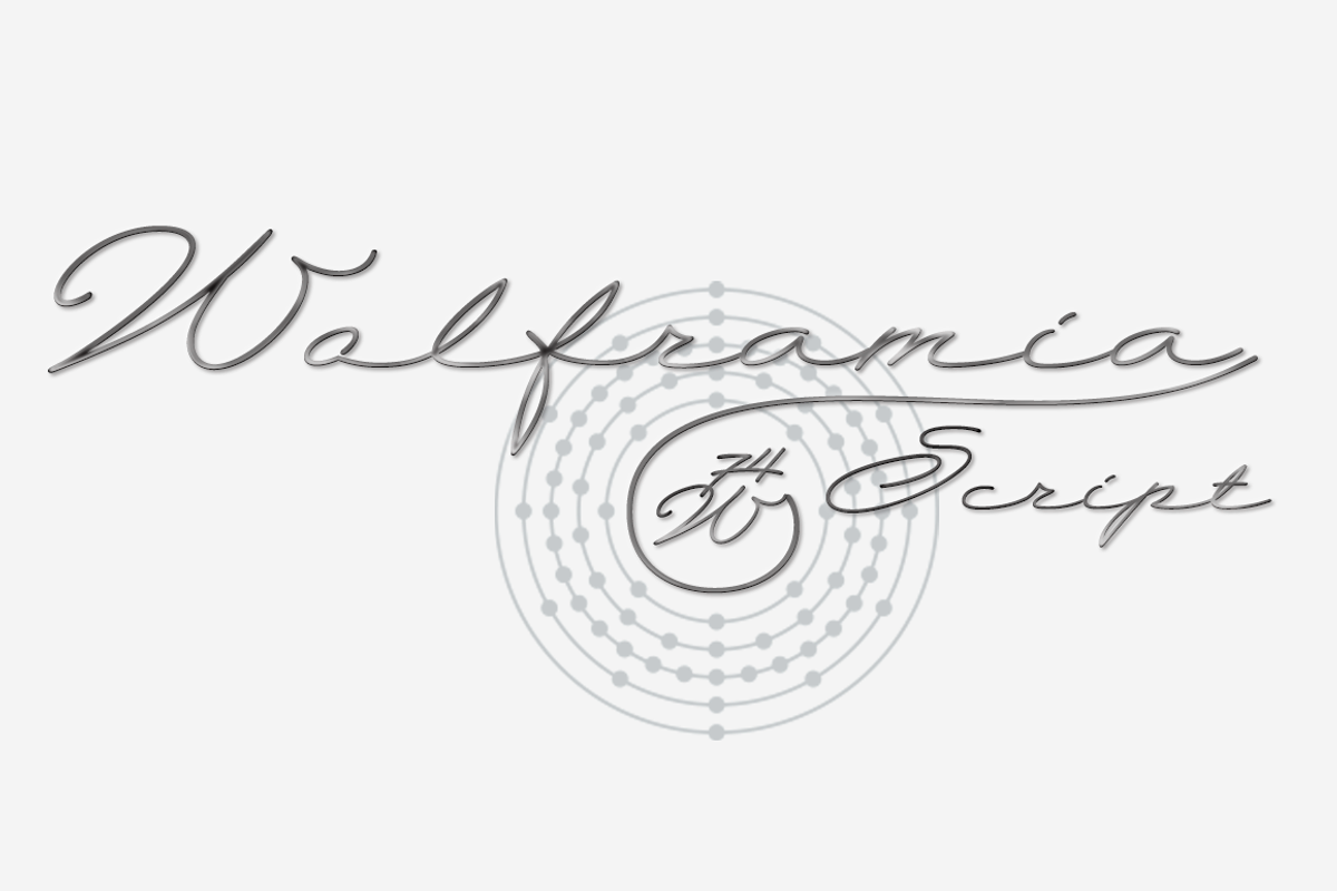 Wolframia font preview 2
