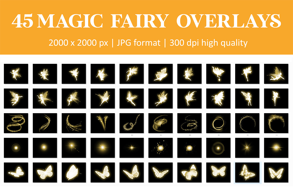 Magical Fairy Overlays, an Object Graphic by VligCreativeStudio (Photo 4 of 5)