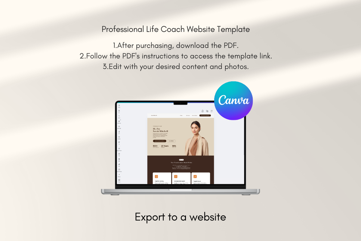 Professional Life Coach Website, a Landing Page Template by batang (Photo 4 of 5)