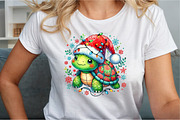 Christmas Turtle Sublimation PNG, an Illustration by Sublimation Artist (Thumbnail 4 of 9)