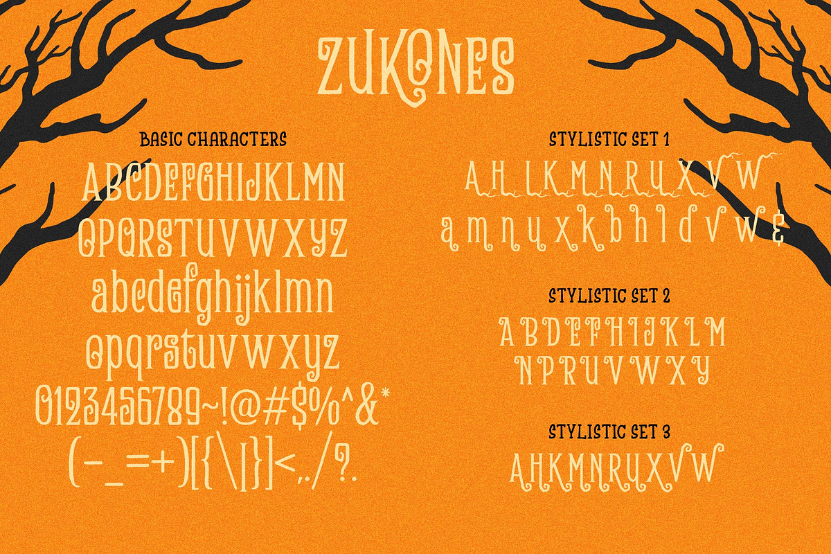 The Zukones Halloween Font, a Serif Font by alit design (Photo 7 of 16)
