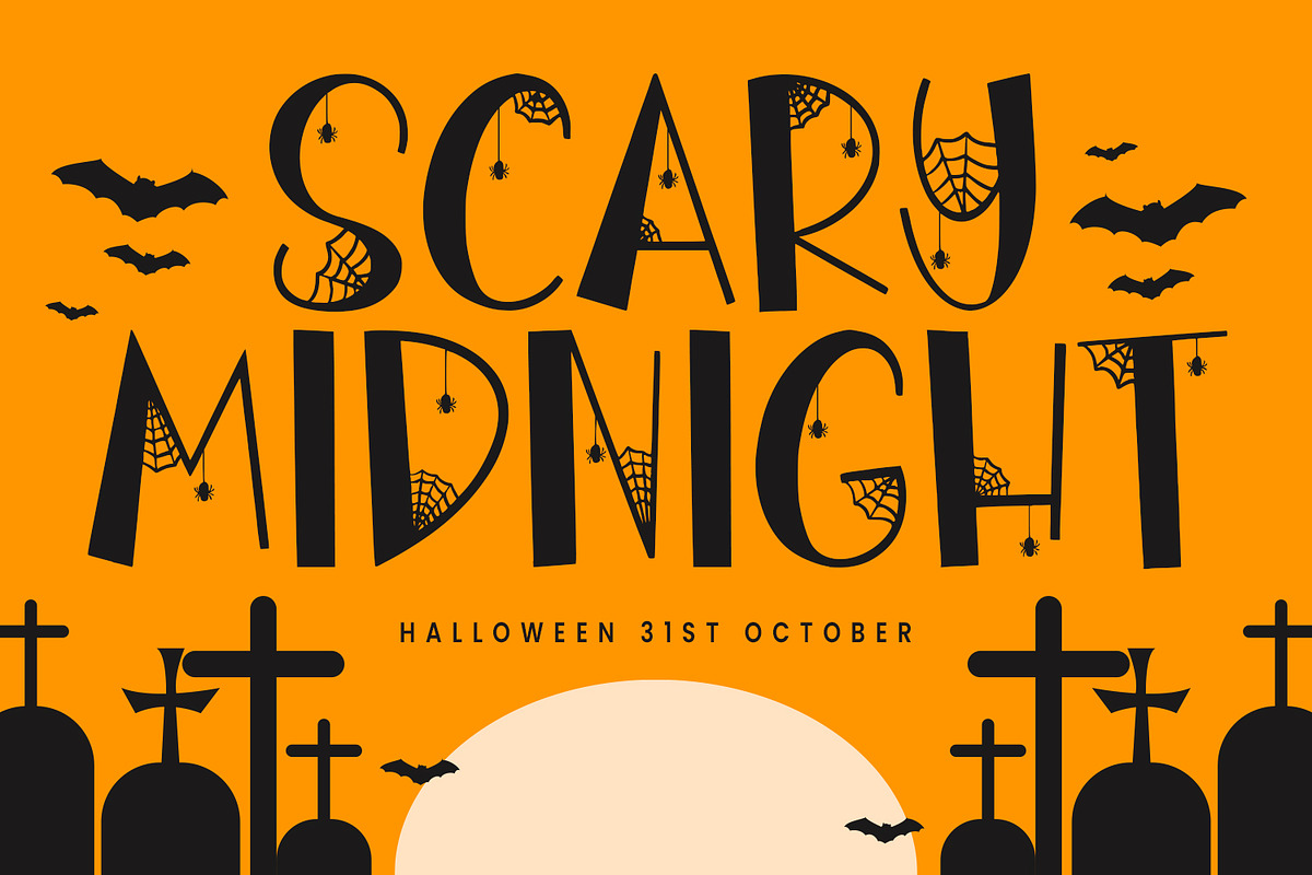 Spodar Maledu Display Cartoon Font, a Sans Serif Font by Maulana Creative (Photo 3 of 7)