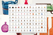 400+ Antique Furniture Kitchenware, a Decorative Illustration by Digital Museum (Thumbnail 9 of 10)