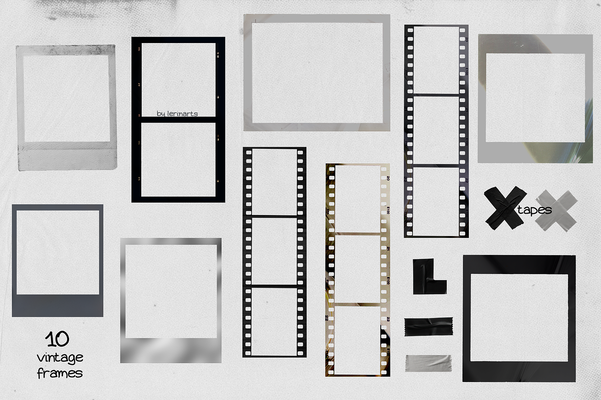 RETROGRADE Collage Pack, an Object Graphic by lerinartstudio (Photo 6 of 9)
