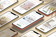 Realistic 3D iPhone Mock-Up Bundle 4, an iPhone Mockup by Graphicsworld125 (Thumbnail 7 of 16)