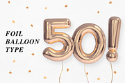 Foil Balloon Type, an Object Graphic by Design Assets (Thumbnail 2 of 7)