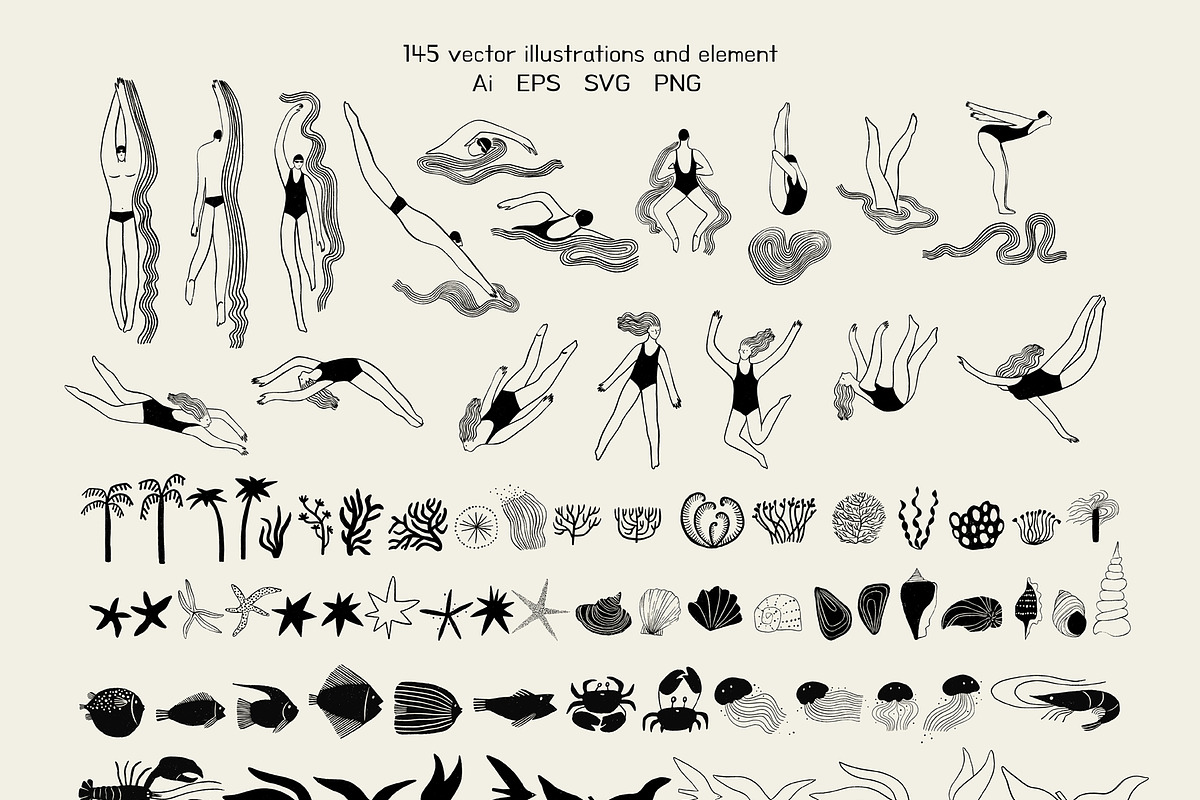 Deep Water - shapes and lines, a Seasonal Illustration by Annakniaz (Photo 6 of 16)