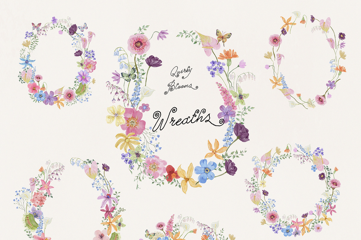 Quirky Blooms: Whimsical Florals, a Seasonal Illustration by SunnyAfternoons (Photo 11 of 15)
