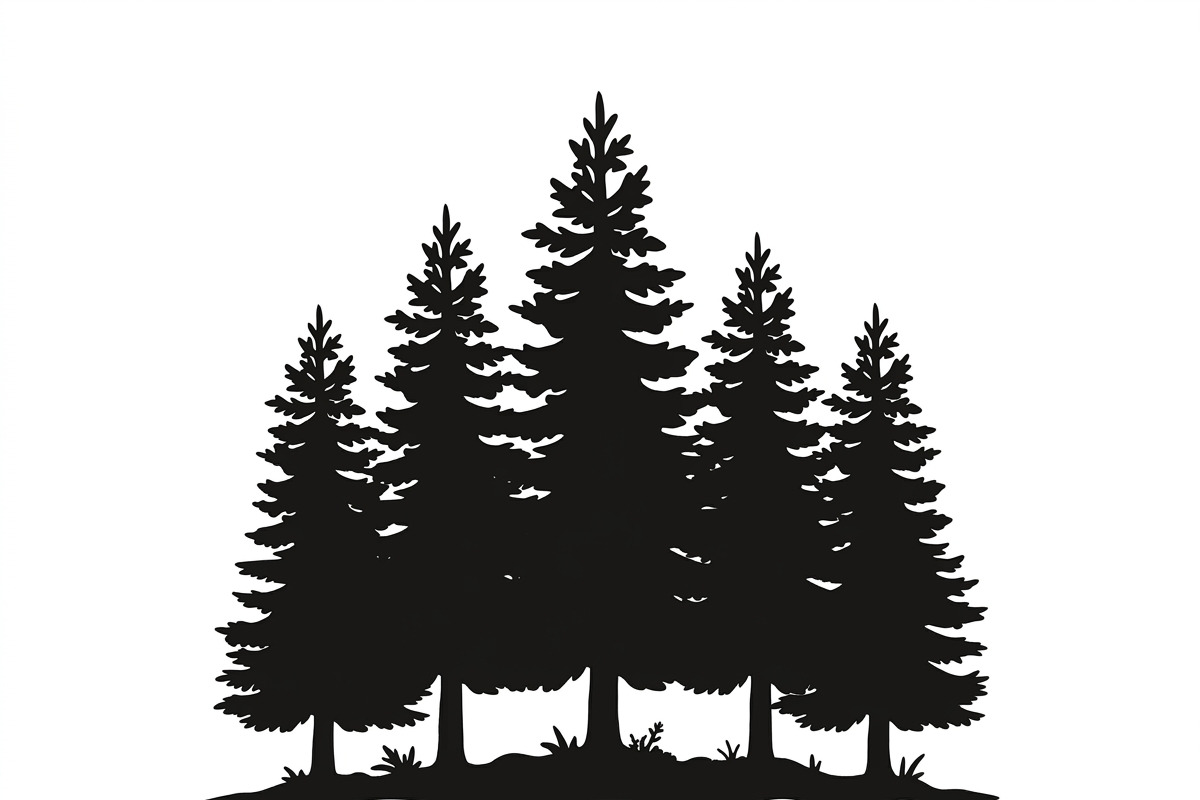 Majestic Pine Trees SVG, a Finance Illustration by Amazin_art (Photo 23 of 32)