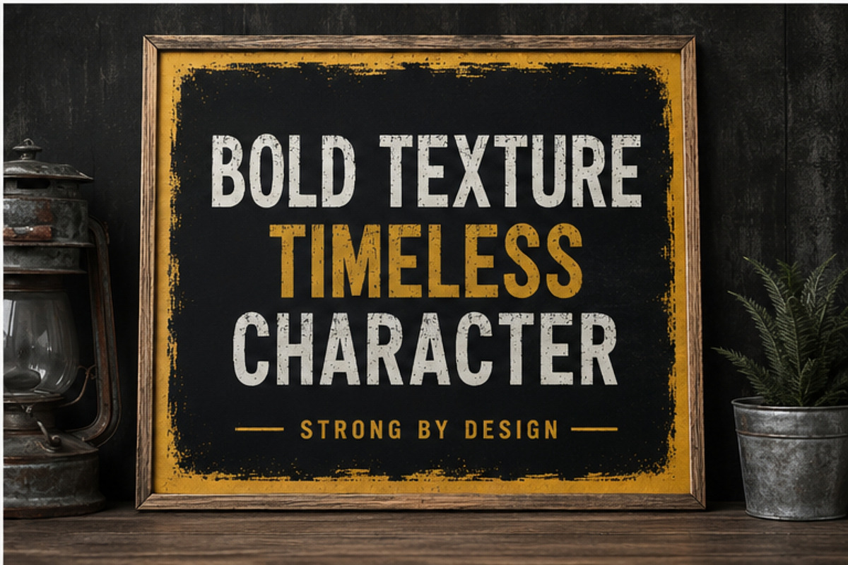 Distress Texture - Bold Grunge Font, a Sans Serif Font by Limited.studio (Photo 2 of 6)