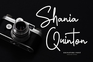 Shania Quinton - Signature Font