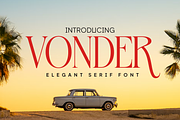 Vonder - Elegant Serif Font, a Serif Font by Vampstudio (Thumbnail 1 of 13)