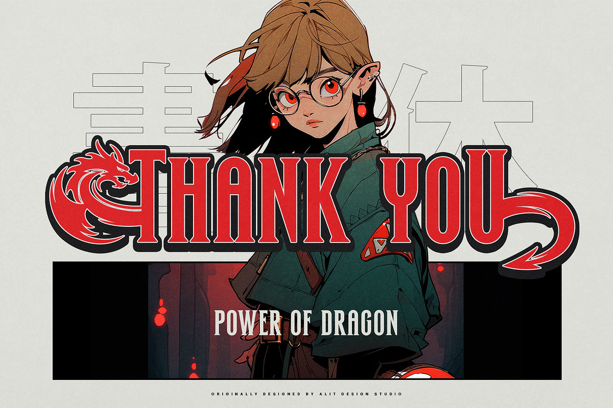 Power of Dragon Typeface, a Serif Font by alit design (Photo 21 of 21)