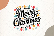 Merry Christmas Light Png, an Illustration by Watercolor design (Thumbnail 1 of 6)