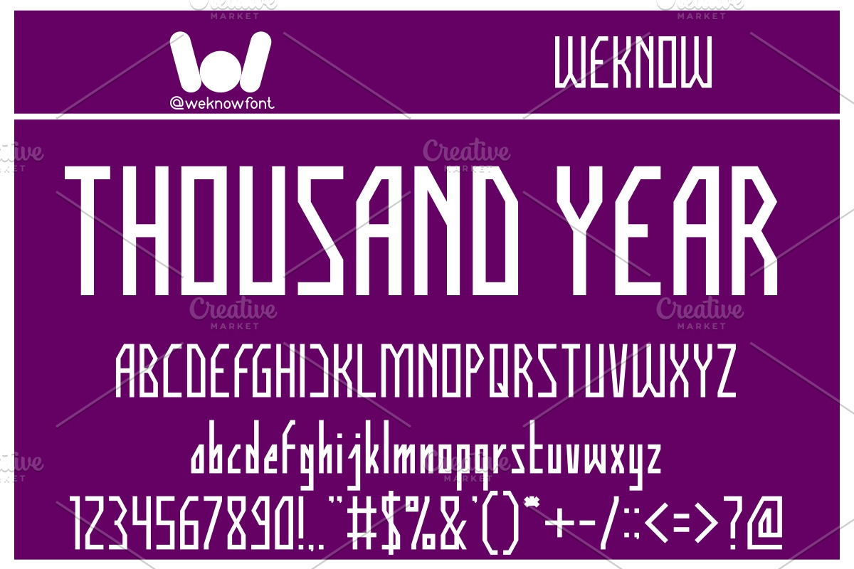 human alter ego font, a Font by weknow (Photo 3 of 5)
