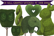 Fantastical Beast Garden Sculptures, an Illustration by Little Bunny Sunshine (Thumbnail 6 of 10)