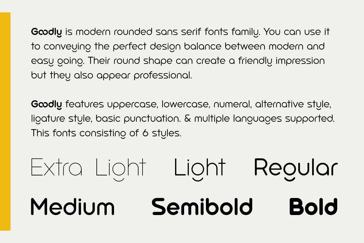 Goodly Fonts Family, a Sans Serif Font by Asenbayu (Photo 3 of 15)