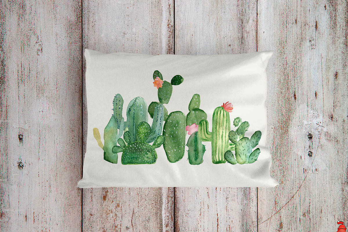 Cacti watercolor, cactus watercolor, an Illustration by SandraGraphicDesign (Photo 6 of 6)