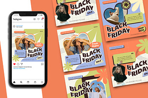 Black Friday Instagram Post Template, a Social Media Template by Artnivora.Std