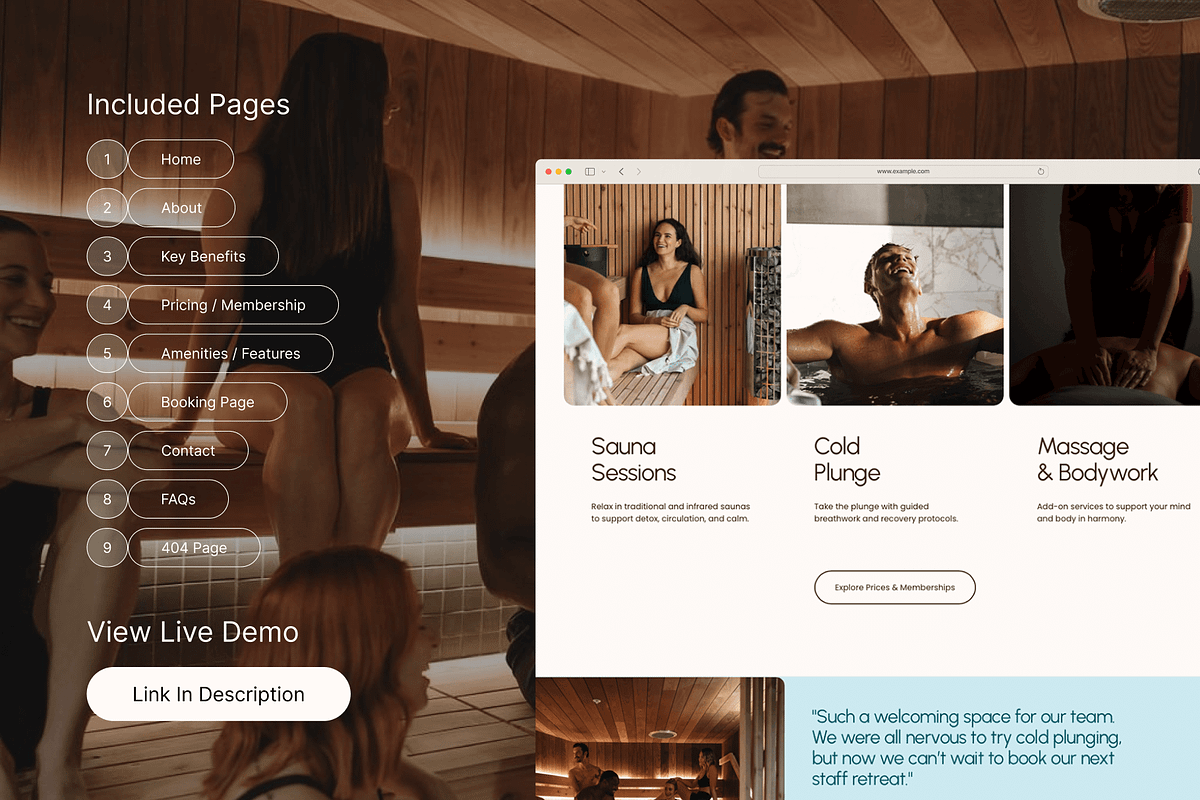 Wellness & Health Brand Squarespace Template preview 2