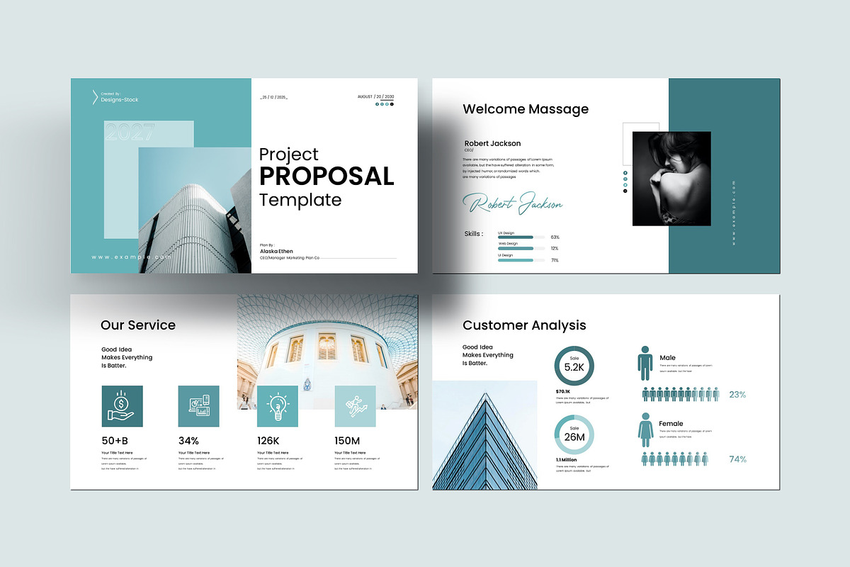 Project Proposal Presentation Templa, a Presentation Template by Creative-Work (Photo 3 of 9)