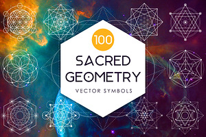 Sacred Geometry - 100 Vector Symbols