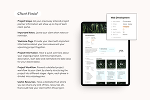 Notion Client Portal Project Planner