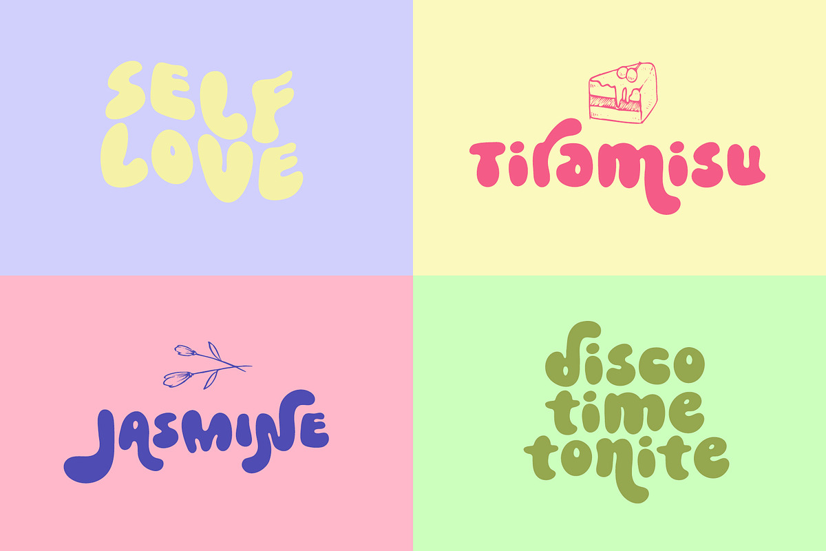 Bubble Stone - Cute Retro Font, a Font by Airotype (Photo 8 of 11)
