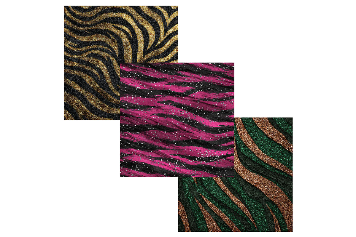 Tiger Glitter Ink Textures, a Pattern Graphic by CitraGraphics (Photo 4 of 5)