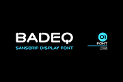 Badeq font, a Sans Serif Font by brahamb_design (Thumbnail 1 of 5)