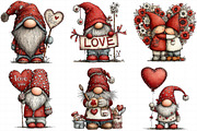 Valentine Gnome Clipart, an Illustration by Daily.Designs (Thumbnail 5 of 6)