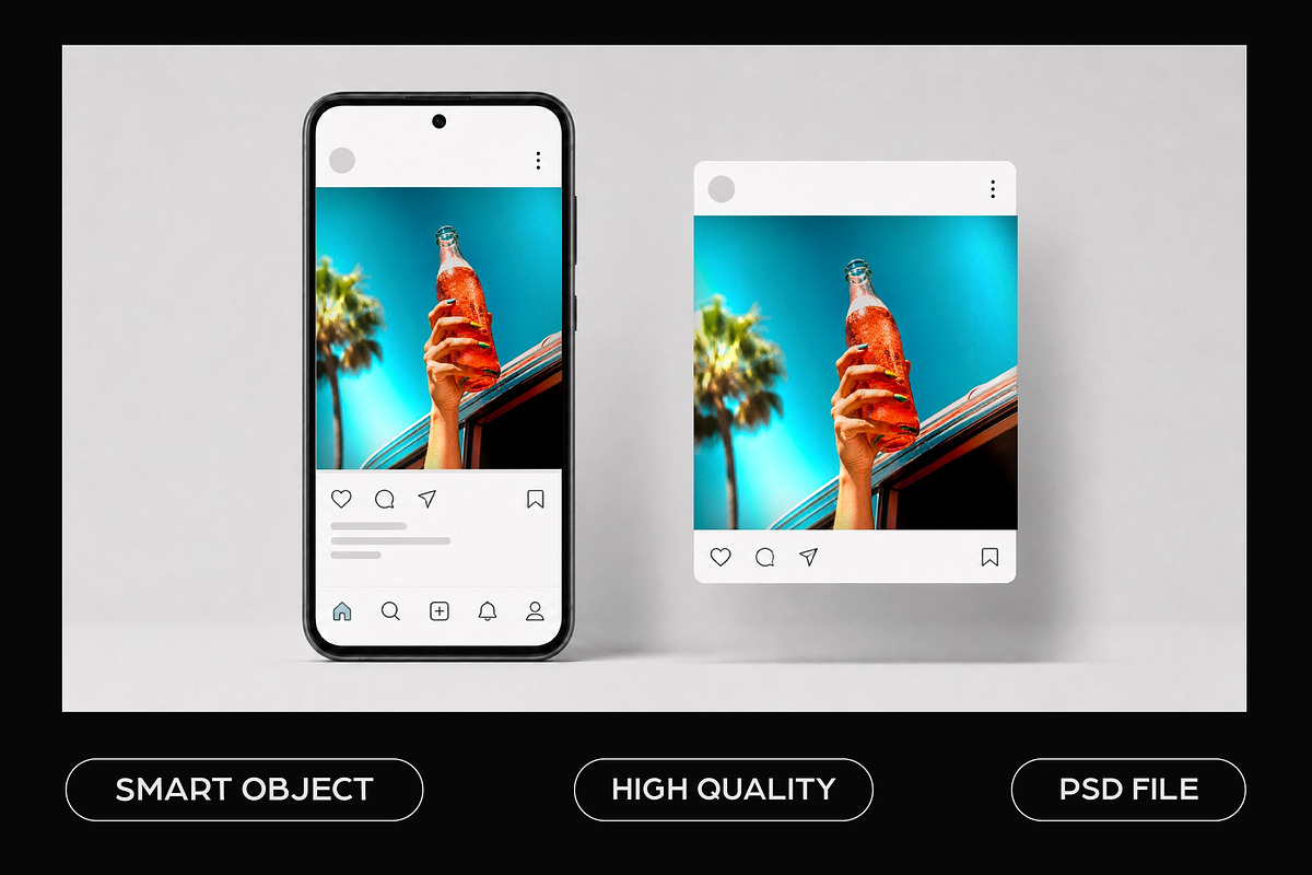 Instagram Social Media Post Mockup, a Social Media Template by studiogstock (Photo 2 of 2)