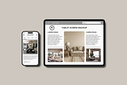 Tablet And Smartphone Mockup, an iPad Mockup by AndikaGraphic (Thumbnail 2 of 8)