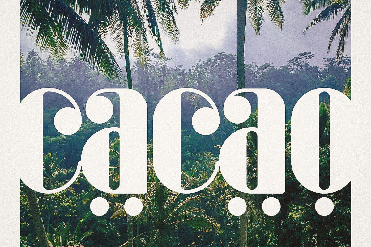 Cacao Font, a Font by Sup Domes (Photo 1 of 9)