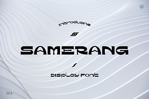 Samerang Typeface