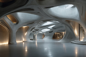 Organic Concrete Architecture Interi, a Photo by Pixeness Studio