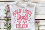 Self Love Club Valentine Coquette PN, an Illustration by CraftArtStudio (Thumbnail 3 of 4)