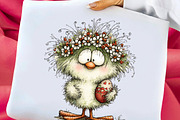 Whimsical Easter Chick Clipart, an Illustration by Libby Wishes (Thumbnail 5 of 6)