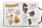 Halloween Clipart Illustration Pack, an Object Graphic by DesignerCandies (Thumbnail 3 of 5)