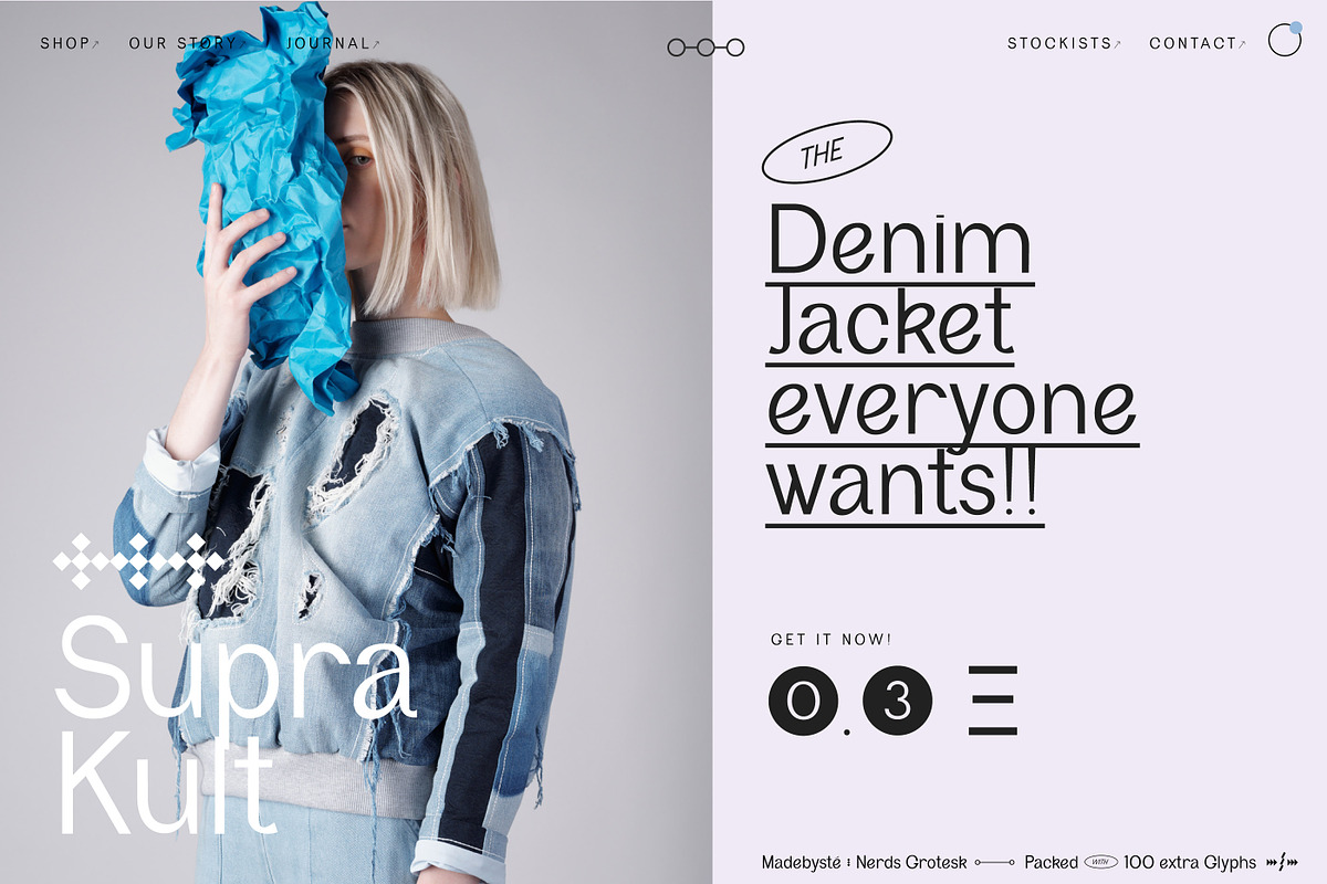 Nerds Grotesk, a Sans Serif Font by Madebysté. (Photo 5 of 13)