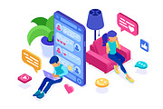 Online chat dating friendship, a Person Illustration by TAlex (Thumbnail 4 of 16)
