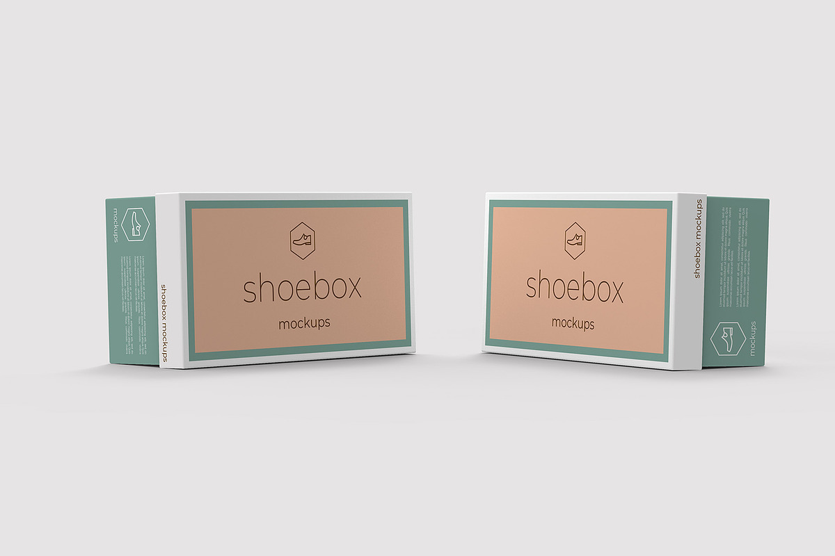 Shoe Box Mockup - 8 Views, a Packaging Mockup by Illusiongraphic (Photo 9 of 17)