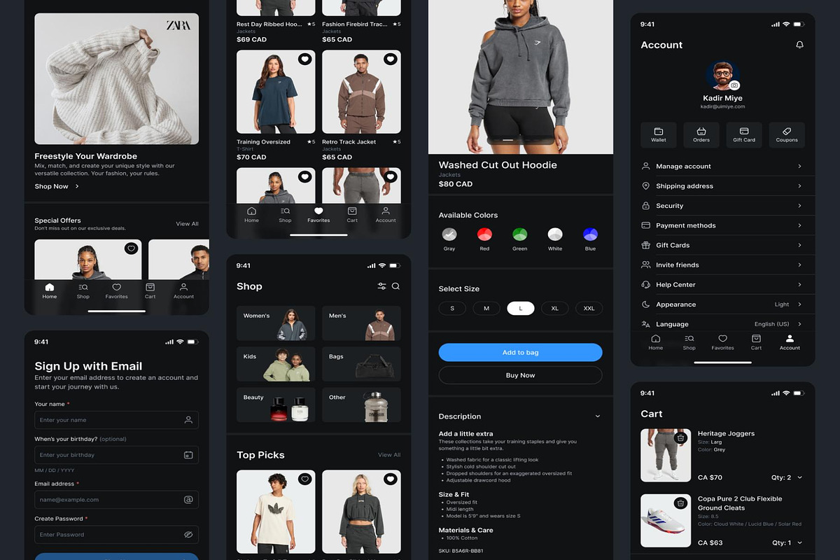 Prime Pick - eCommerce Mobile App, an UI Kit Template by Creative Perspective (Photo 3 of 8)