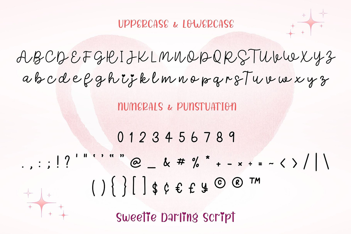 Sweetie Darling Font Duo, a Handwritten Font by AnningArts (Photo 8 of 9)