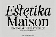 Estetika Maison - Editorial Serif, a Serif Font by The Native Saint Club (Thumbnail 1 of 16)