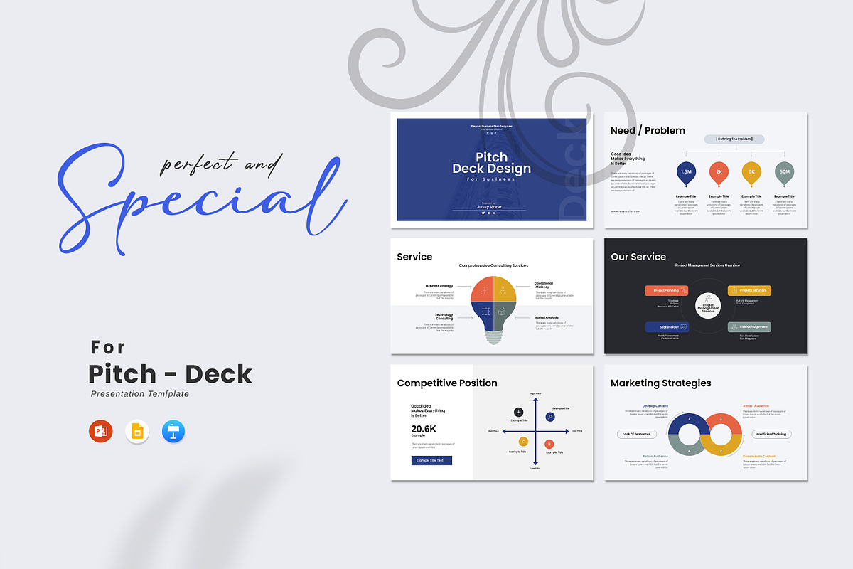 Business Pitch Deck Template, a Presentation Template by slidestock55 (Photo 3 of 16)